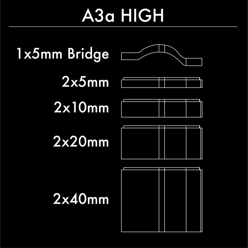 Profile Design A3A Riser Kit - Aluminium