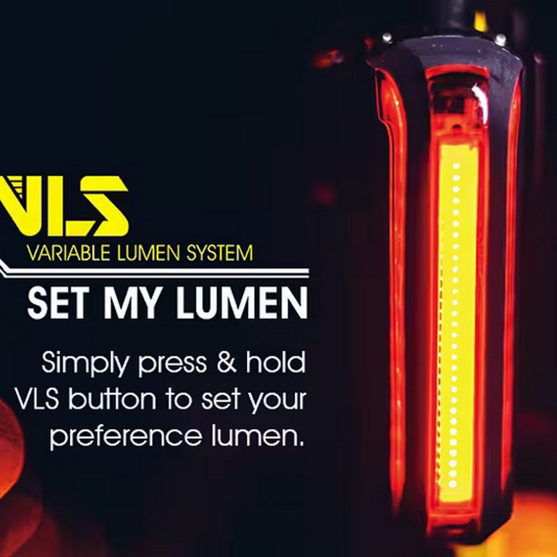 Moon Cerberus 50 (150) 3 USB Rechargable Directions Rear Light