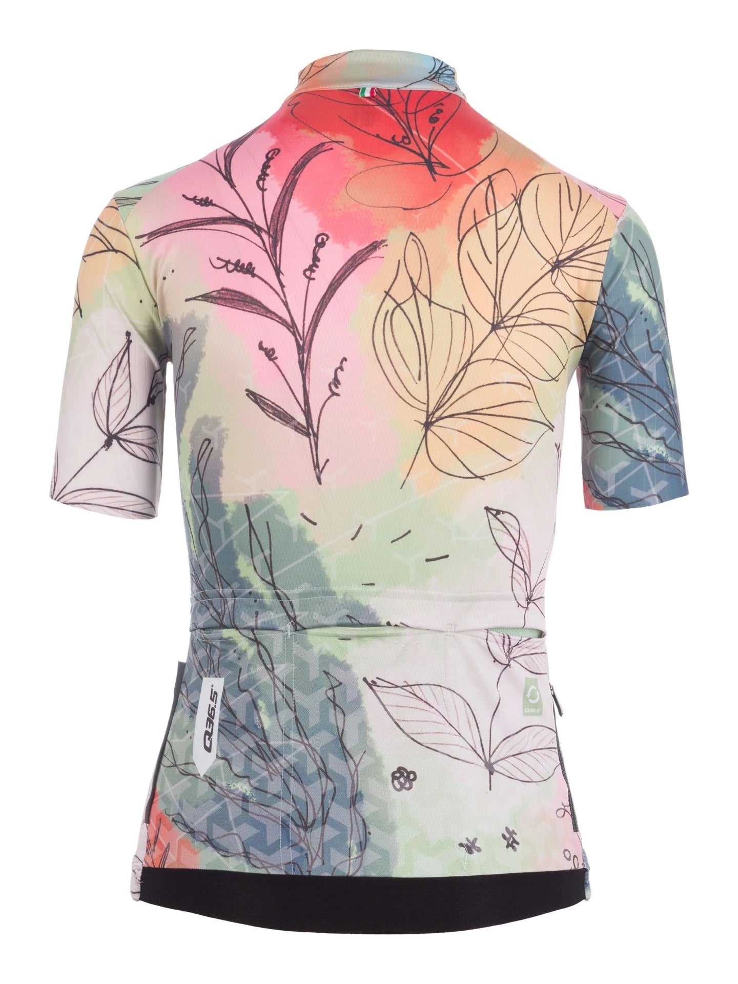 Q36.5 Jersey Shortsleeve G1 Woman Flower Leaves Spring