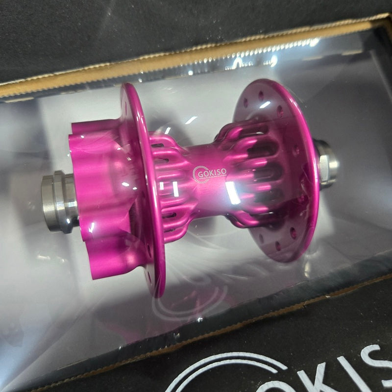 GOKISO Thru-Axle Disc Climber Hubs Matte Pink Limited Edition (Pair)