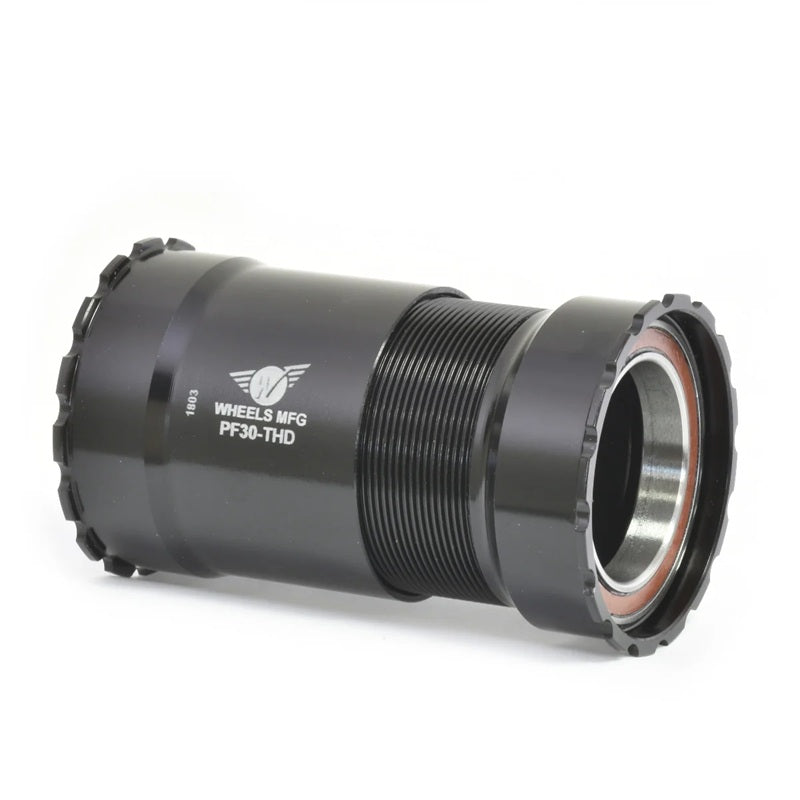 Wheels Manufacturing PF30 Thread Together Bottom Bracket – Angular Contact Black
