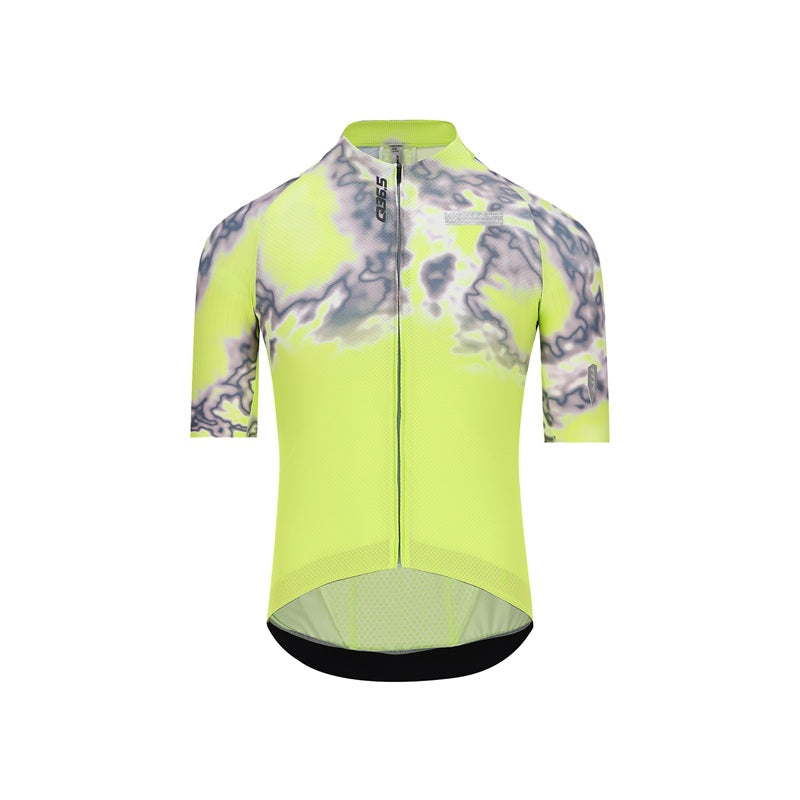 Q36.5 Jersey Shortsleeve Gregarius Clima Weathermap Lime