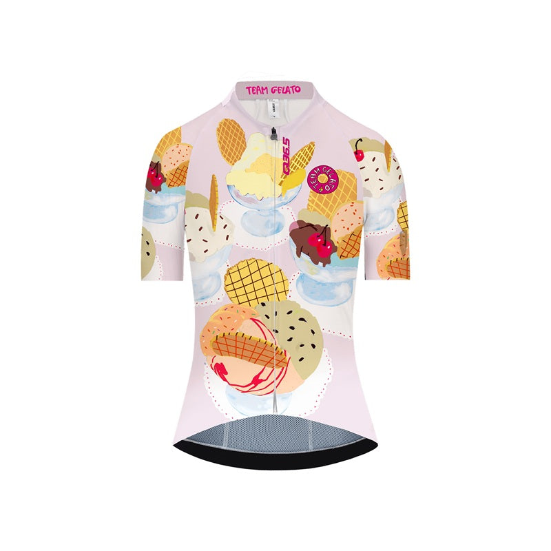 kellys サイクルジャージ　サイズM ケリーズ Q36.5 Jersey Shortsleeve Gregarius Pro Team Gelato Women White