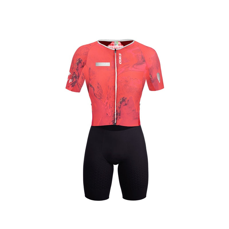 Q36.5 Tri Ryf Shortsleeve Skinsuit Red