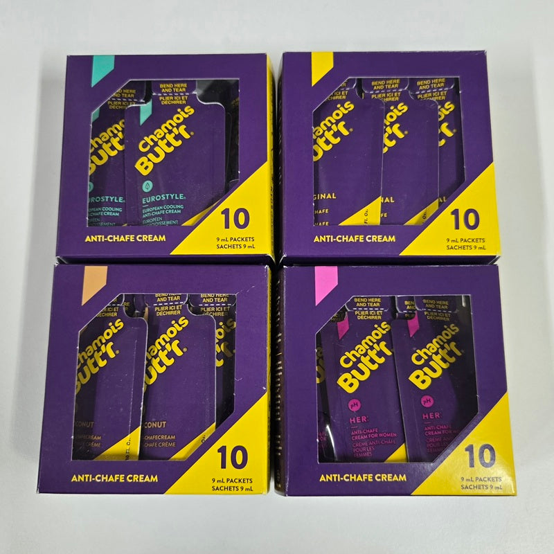 Chamois Butt'r Anti-Chafe Cream Travel Pack (9ml x 10)