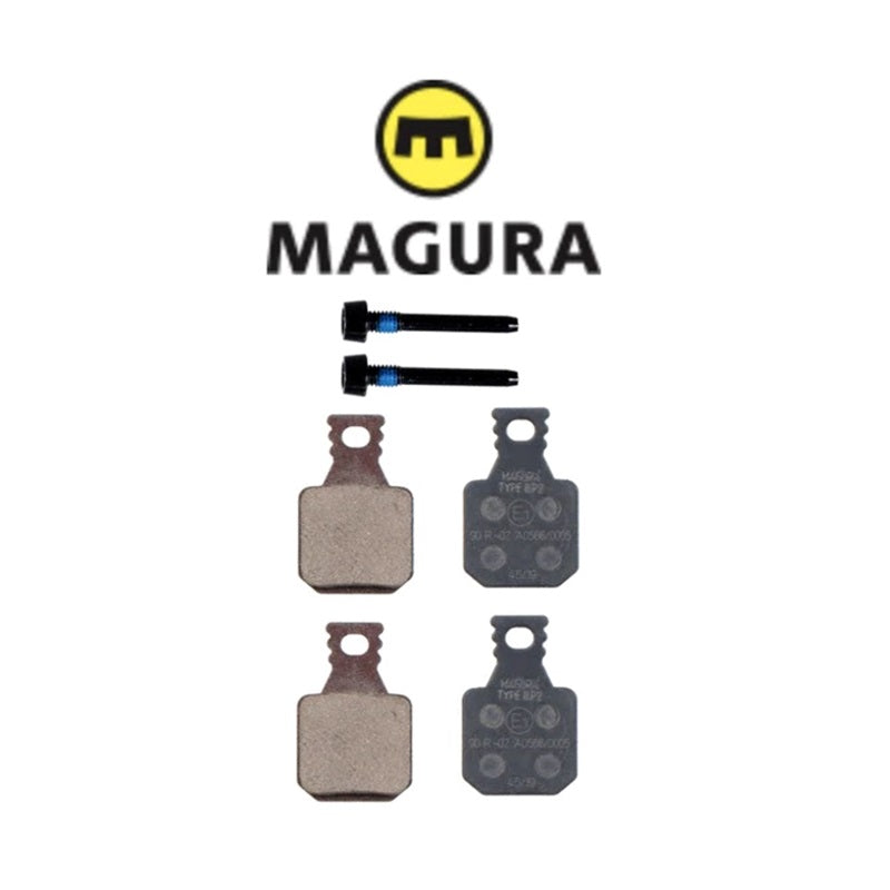 MAGURA 8.P Performance incl. 2 Pad Retaining Screws, MT Disc Brake 4 Piston, 4 Single Brake Pads, 1 Pair