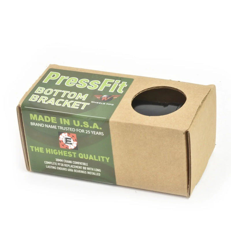 Wheels Manufacturing PF30 Thread Together Bottom Bracket – Angular Contact Black