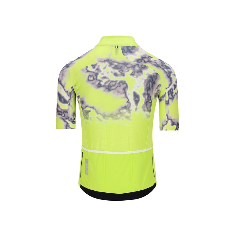 Q36.5 Jersey Shortsleeve Gregarius Clima Weathermap Lime