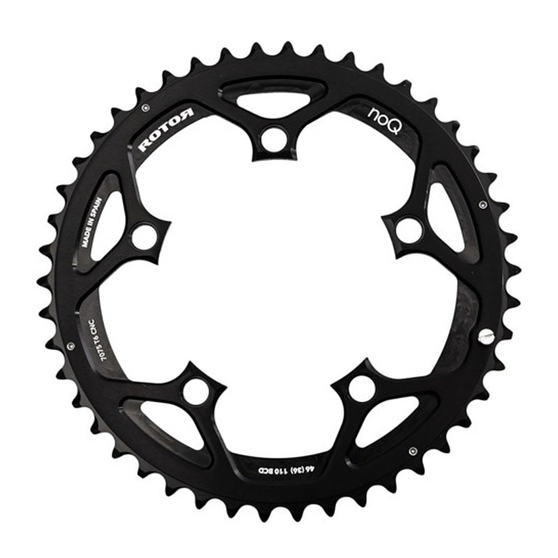 Rotor noQ BCD110x5 52T Outer Chainring Black