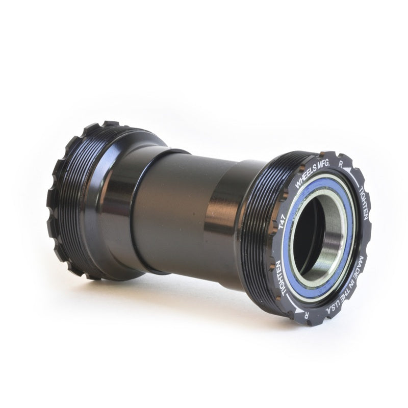 Wheels Manufacturing T47 Inboard Angular Contact BB for 24mm (Shimano) Cranks - Black