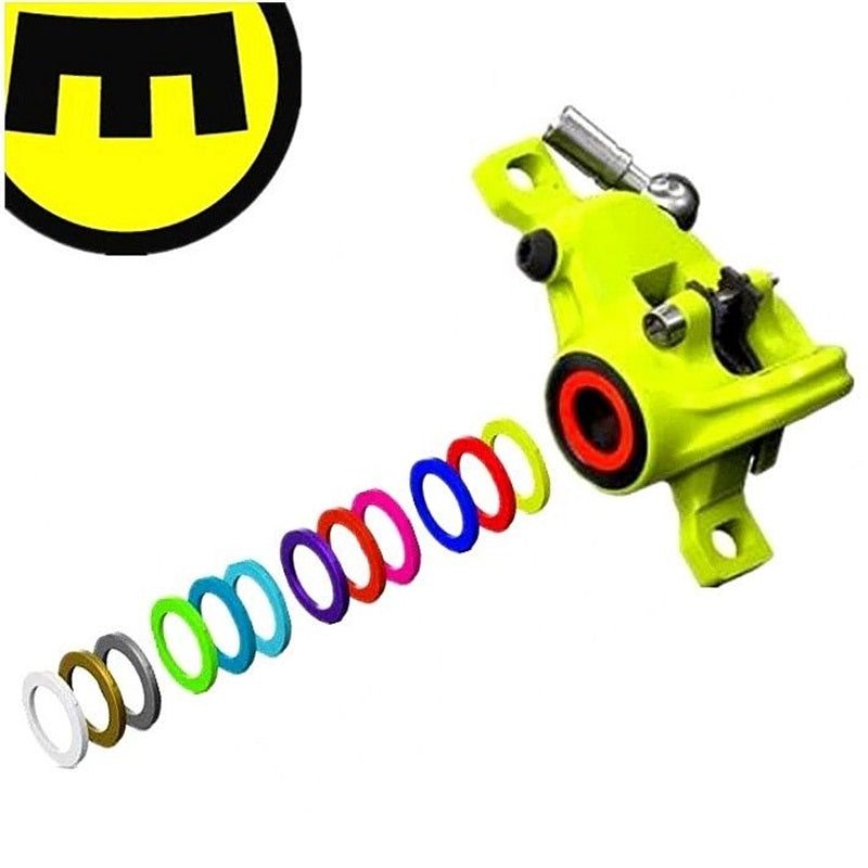 MAGURA Cover Kit 2-Piston Caliper MT4N/MT6N/MT8N/MTTrail, Neon Blue, Red, Yellow 6PCS